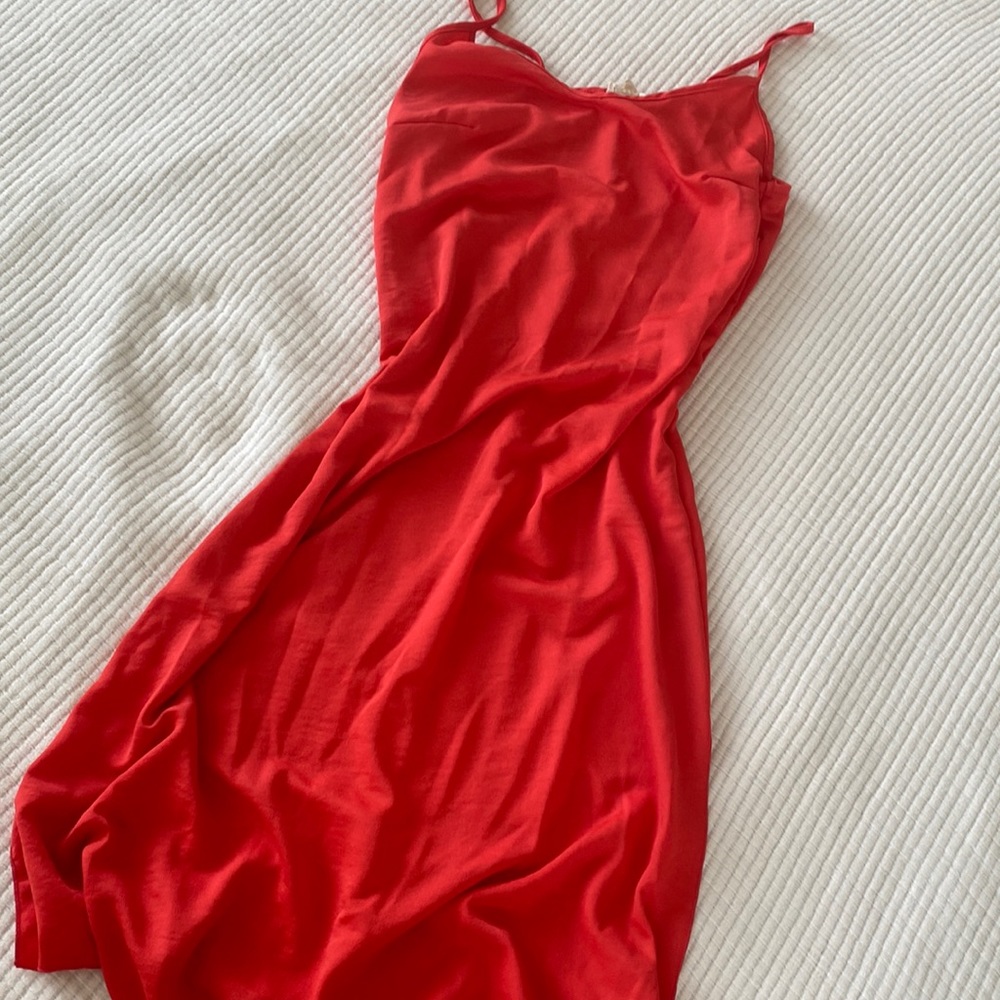 Tjmaxx red midi dress